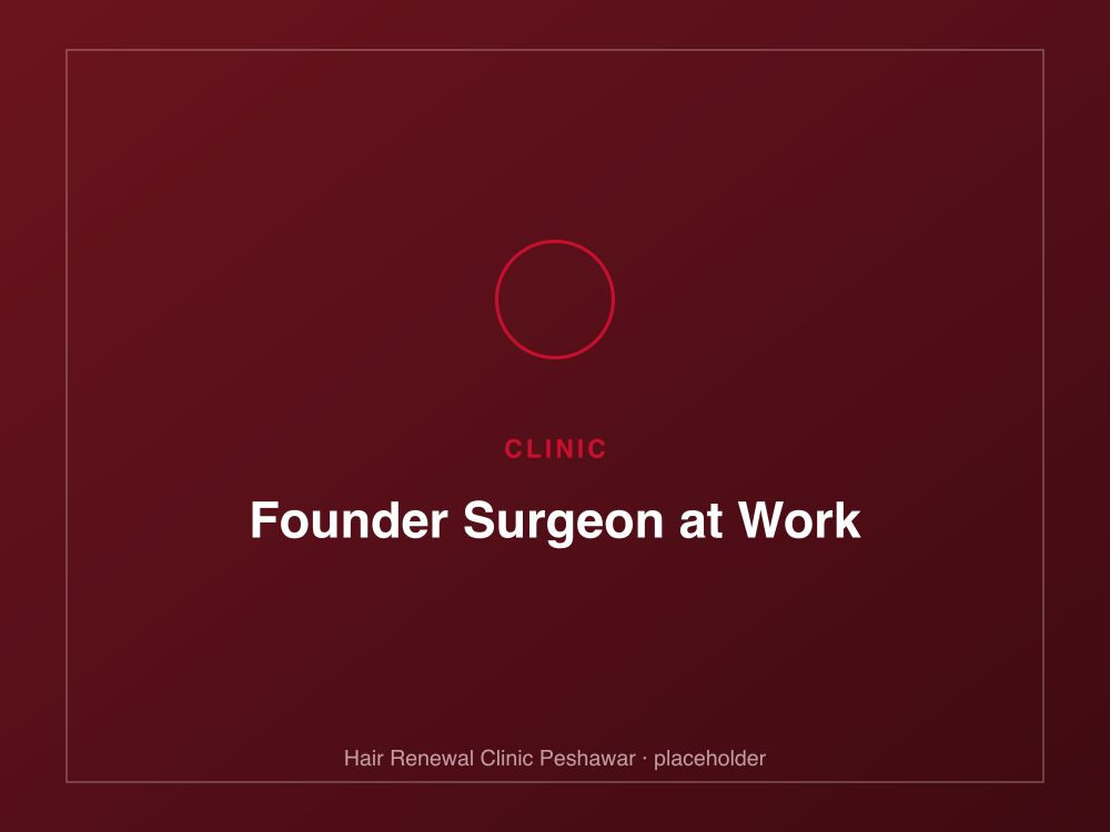 Founder surgeon planning a procedure at the clinic