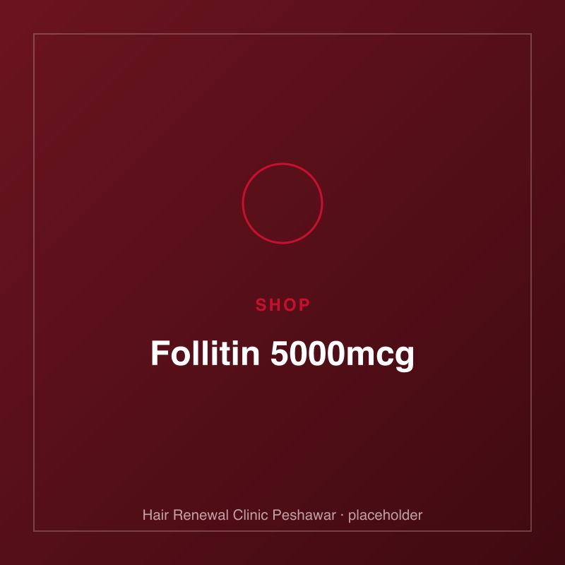 Follitin 5000mcg biotin tablets pack